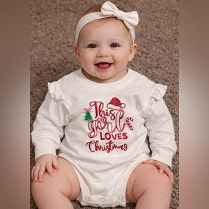 New with tags!Rare Editions White Baby Garment Tag with Pink Accent